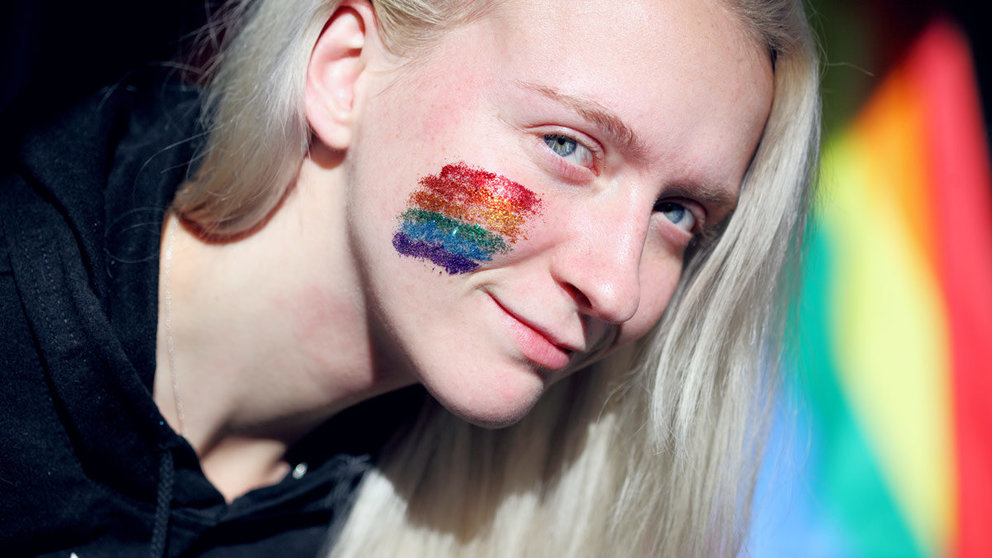 Finland-gender-equality-blonde-woman-rainbow