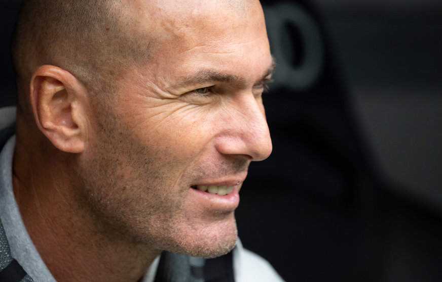 Real Madrid's head coach Zinedine Zidane. Photo: Sven Hoppe/dpa.