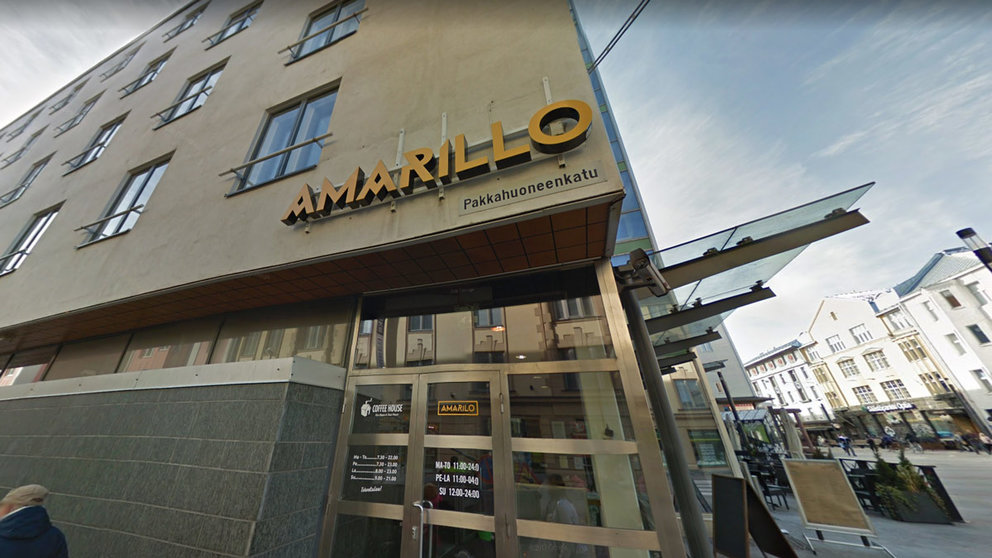 Entrance of the Amarillo restaurant, in the city of Oulu. Image: Google Maps.