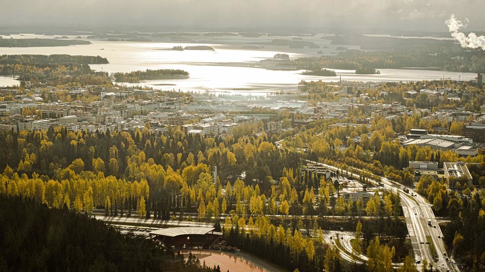 A view of the city of Kuopio from the Puijo Tower. Photo: Pablo Morilla.