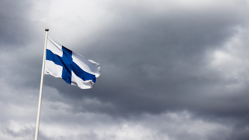 A Finnish flag. Photo: Baptiste Valthier from Pexels.