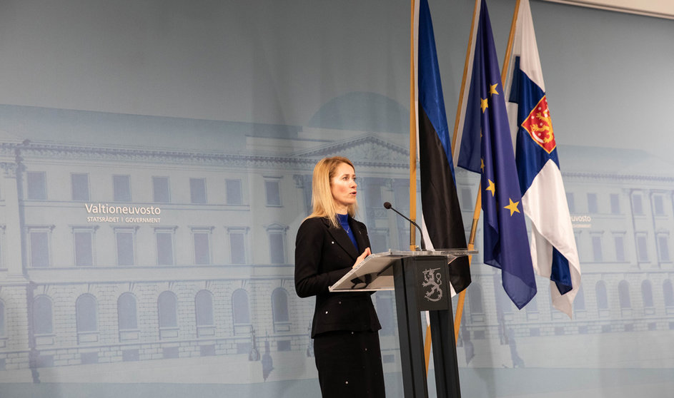 Estonian Prime Minister Kaja Kallas during her recent visit to Finland. Photo: Fanni Uusitalo/Vnk.