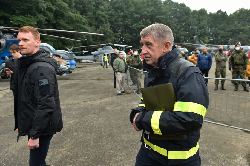 Czech Prime Minister Andrej Babis during NATO Days 2021 on September 19, at the Mosnov airfield in the Novojicino region. He is one of several world leaders named in a new data leak called the Pandora Papers for using secretive financial flows to make acquisitions. Photo: Oana Jaroslav/CTK/dpa