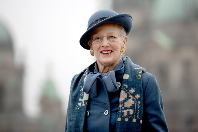 12 November 2021, Berlin: Queen Margrethe II of Denmark is pictured before a press conference at the Humboldt Forum. Danish royal family is on a four-day state visit to Germany. Photo: Britta Pedersen/dpa-Zentralbild-POOL/dpa.
