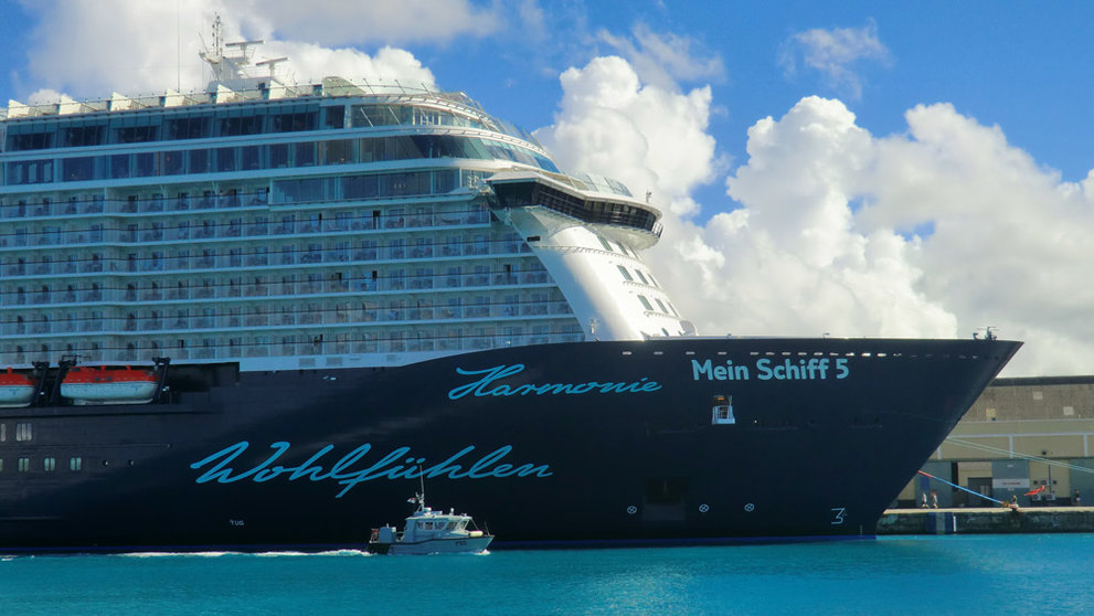 The cruise ship 'Mein Schiff 5'. Photo: Reinhard Link/CC/Public Domain.