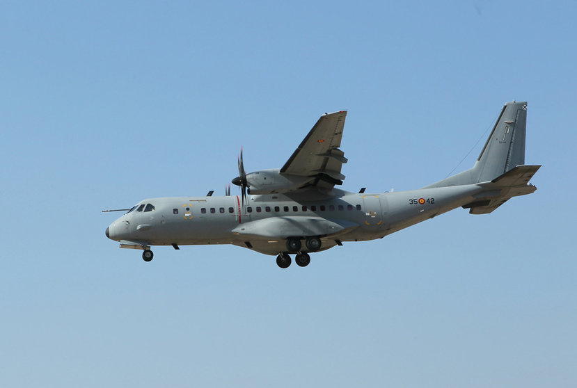 A C-295 medicalized plane of the Spanish Air and Space Army. Photo: Ministerio de Defensa.